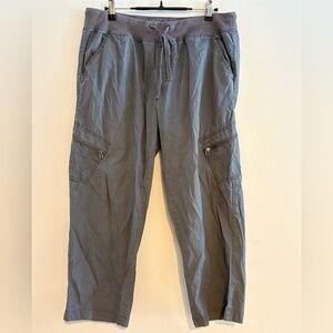 Bass Women’s Green Khaki Drawstring Cargo Pants Large